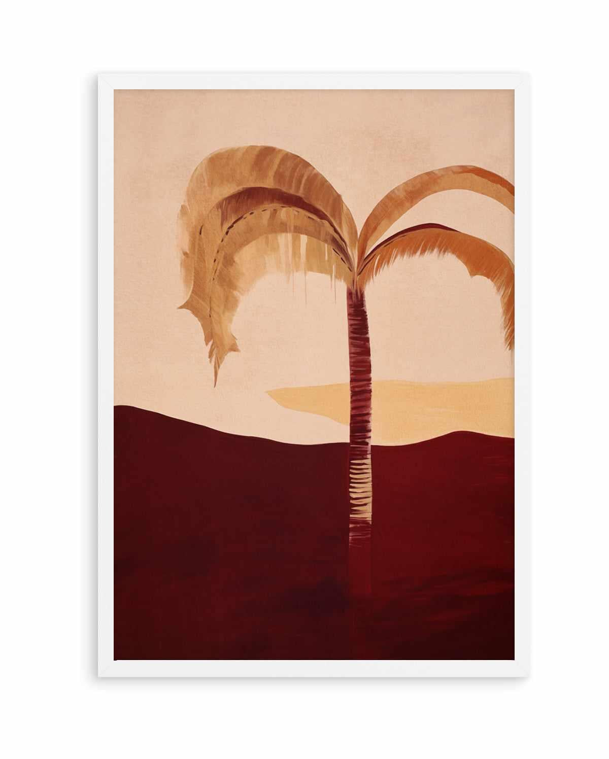 Carmine Palm I | Art Print from Olive et Oriel where you can shop wallpaper and artworks online