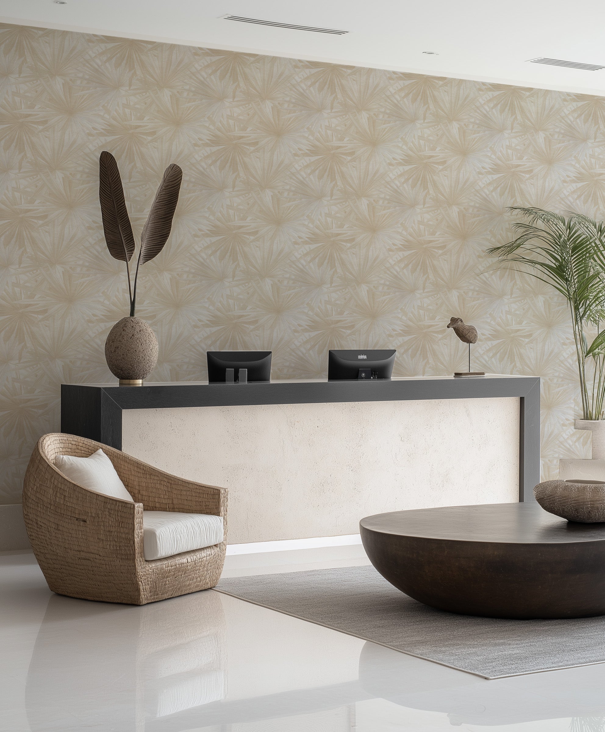 Casa del Coco Commercial Vinyl Wallpaper from Olive et Oriel where you can shop wallpaper and artworks online