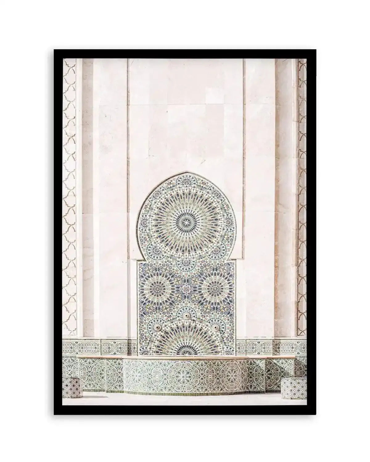 Casablanca Fountain Art Print from Olive et Oriel where you can shop wallpaper and artworks online