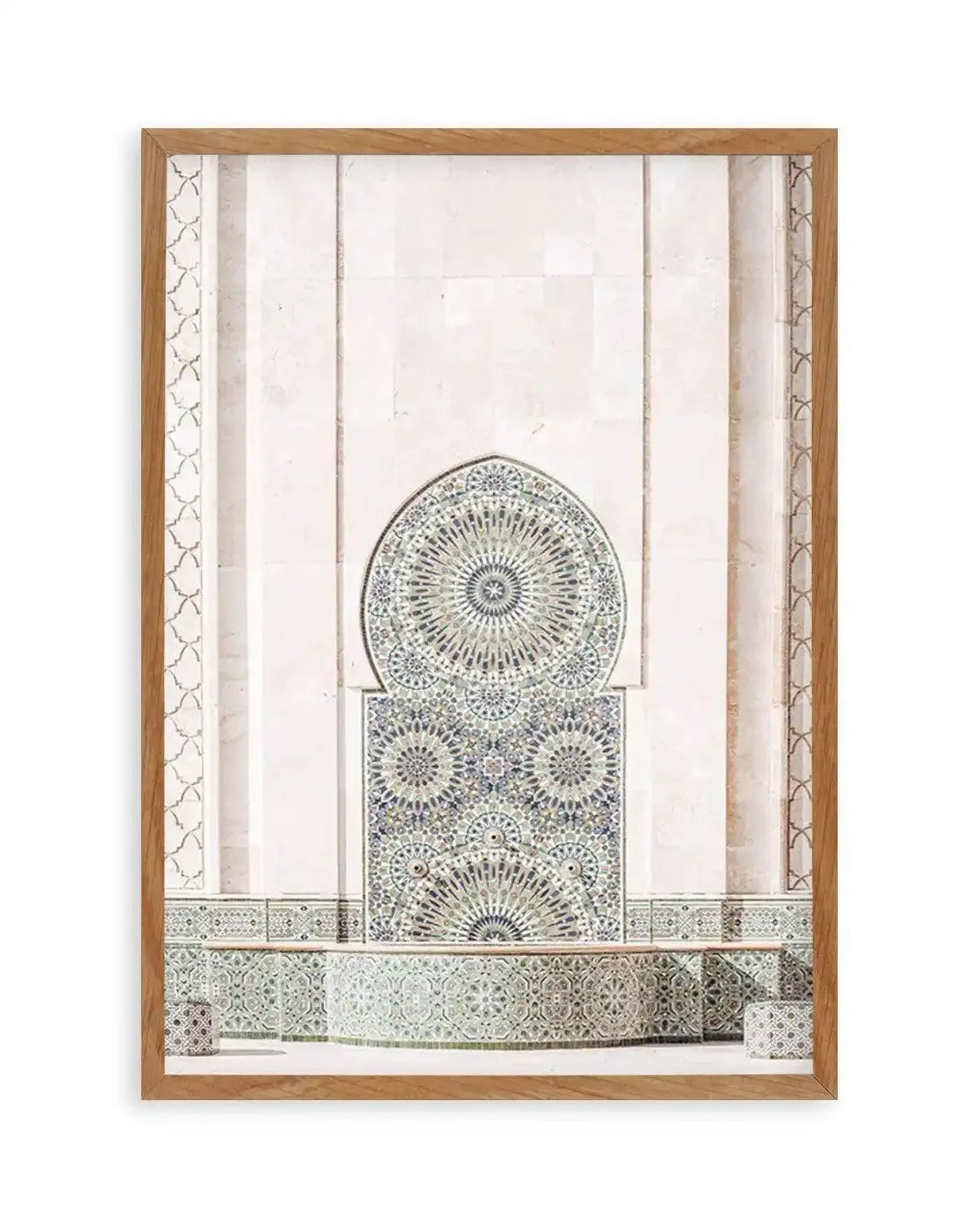 Casablanca Fountain Art Print from Olive et Oriel where you can shop wallpaper and artworks online
