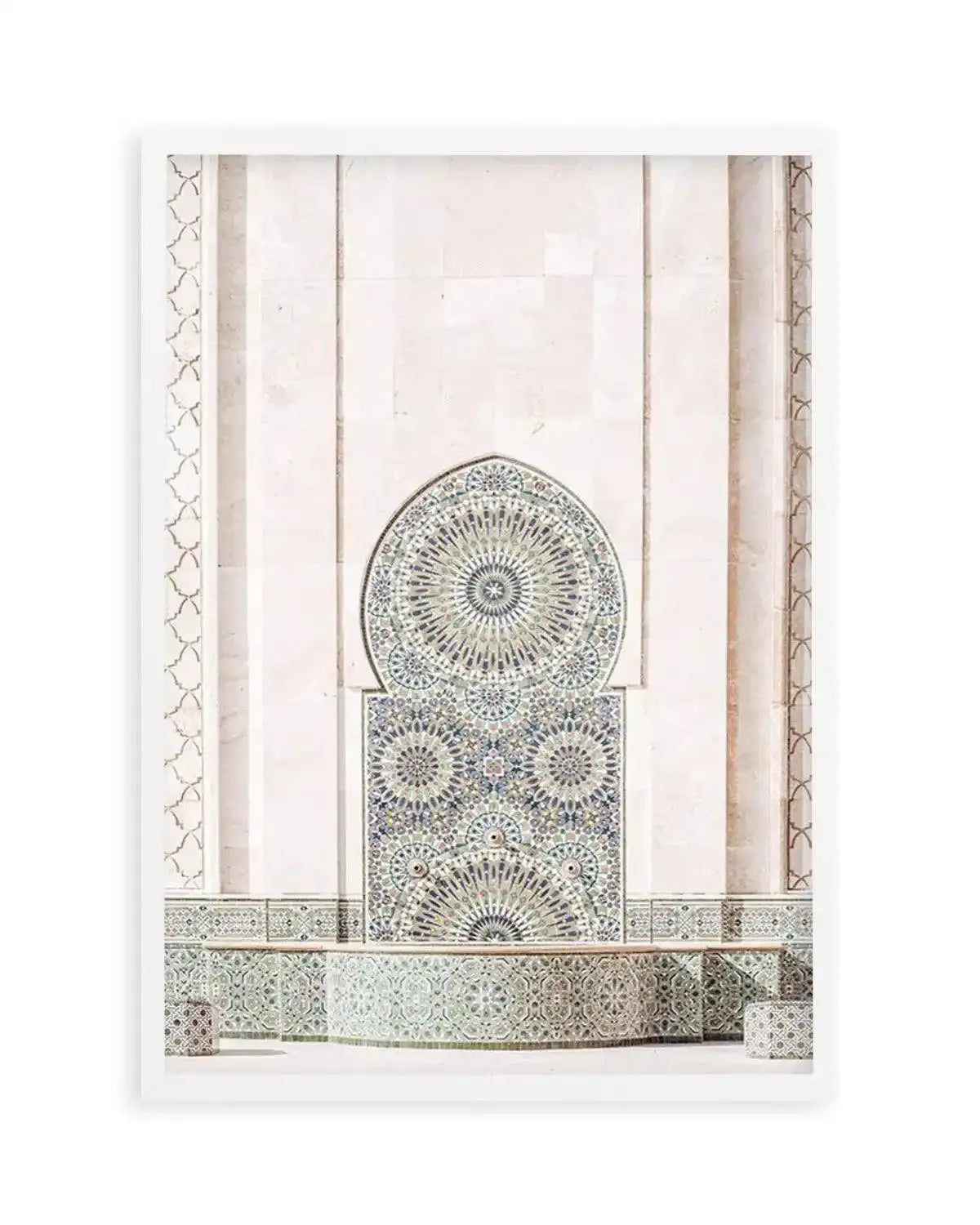 Casablanca Fountain Art Print from Olive et Oriel where you can shop wallpaper and artworks online
