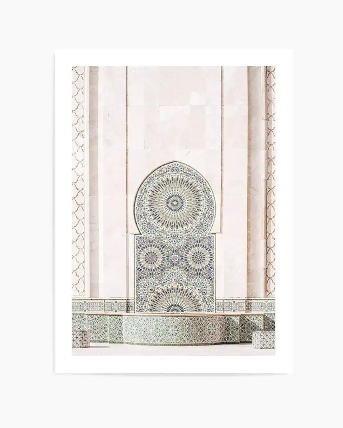 Casablanca Fountain Art Print from Olive et Oriel where you can shop wallpaper and artworks online