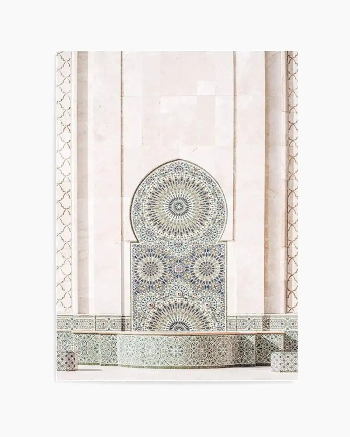 Casablanca Fountain Art Print from Olive et Oriel where you can shop wallpaper and artworks online