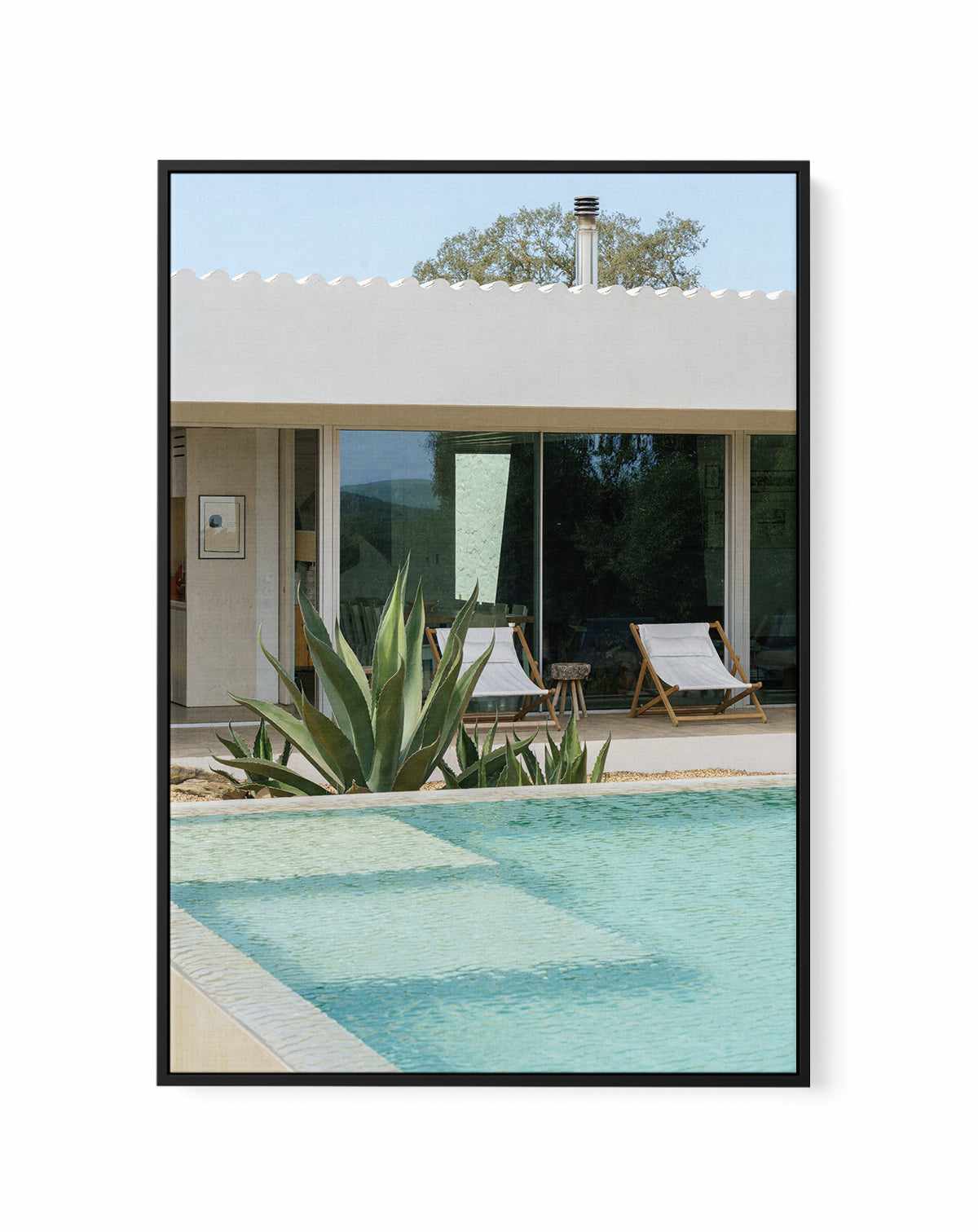 Casadavolta Swimming Pool By Minorstep | Framed Canvas Art Print