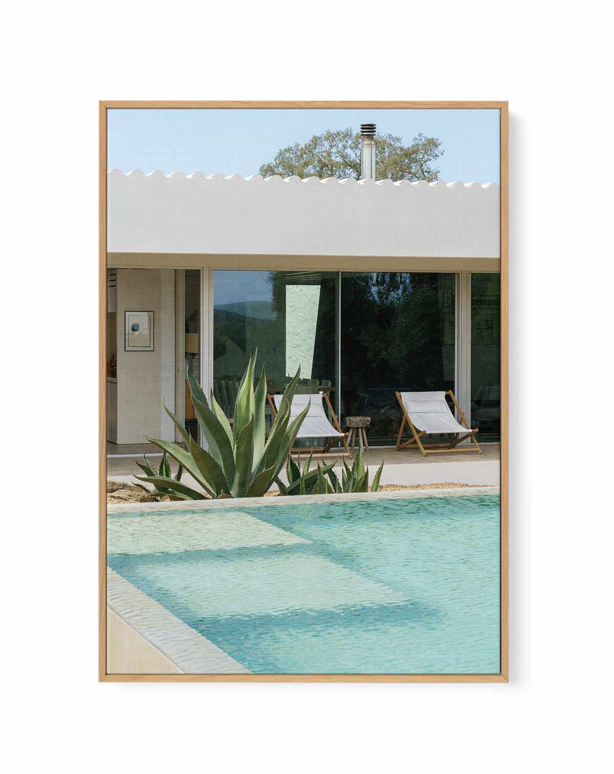 Casadavolta Swimming Pool By Minorstep | Framed Canvas Art Print