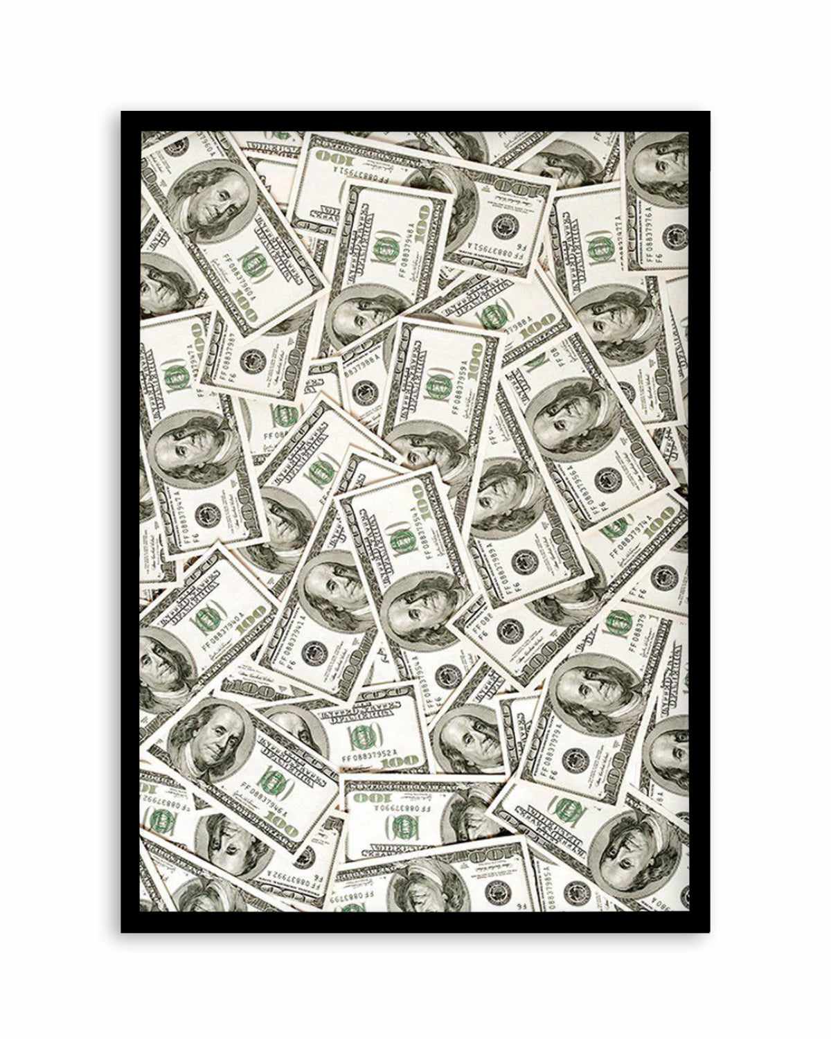 Cash Money Dollar Bills Art Print