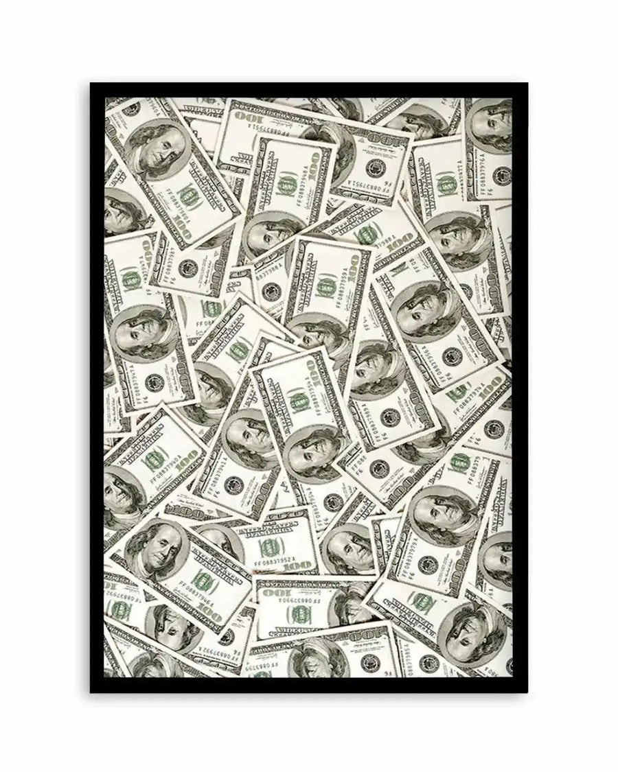 Cash Money Dollar Bills Art Print from Olive et Oriel where you can shop wallpaper and artworks online