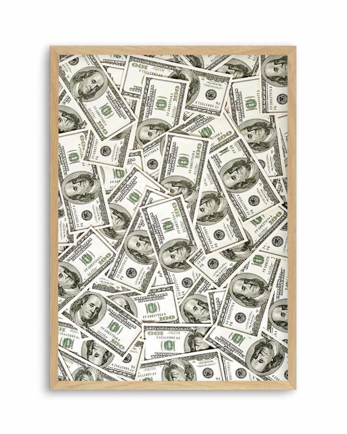 Cash Money Dollar Bills Art Print