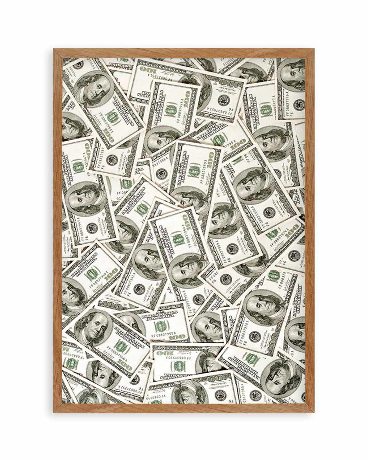 Cash Money Dollar Bills Art Print