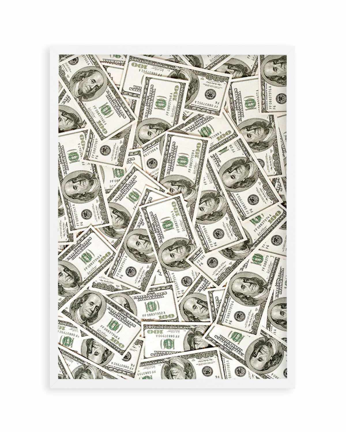 Cash Money Dollar Bills Art Print