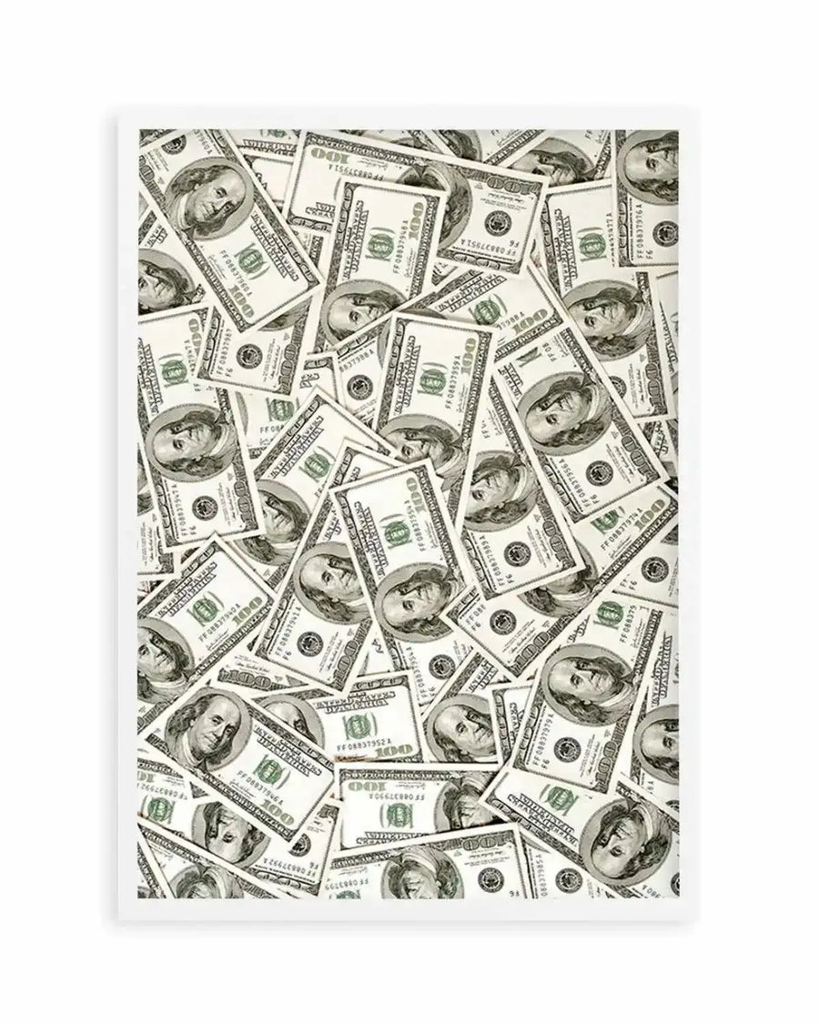 Cash Money Dollar Bills Art Print from Olive et Oriel where you can shop wallpaper and artworks online