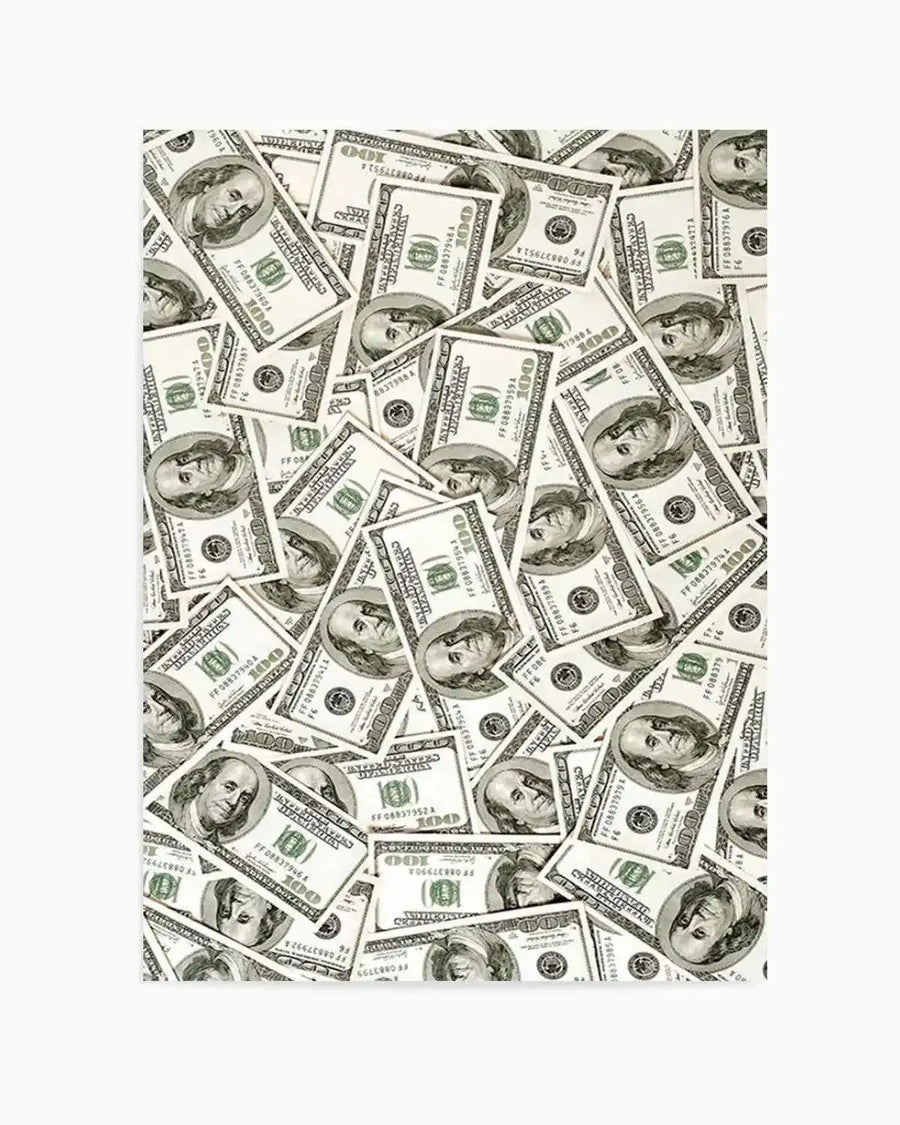 Cash Money Dollar Bills Art Print from Olive et Oriel where you can shop wallpaper and artworks online
