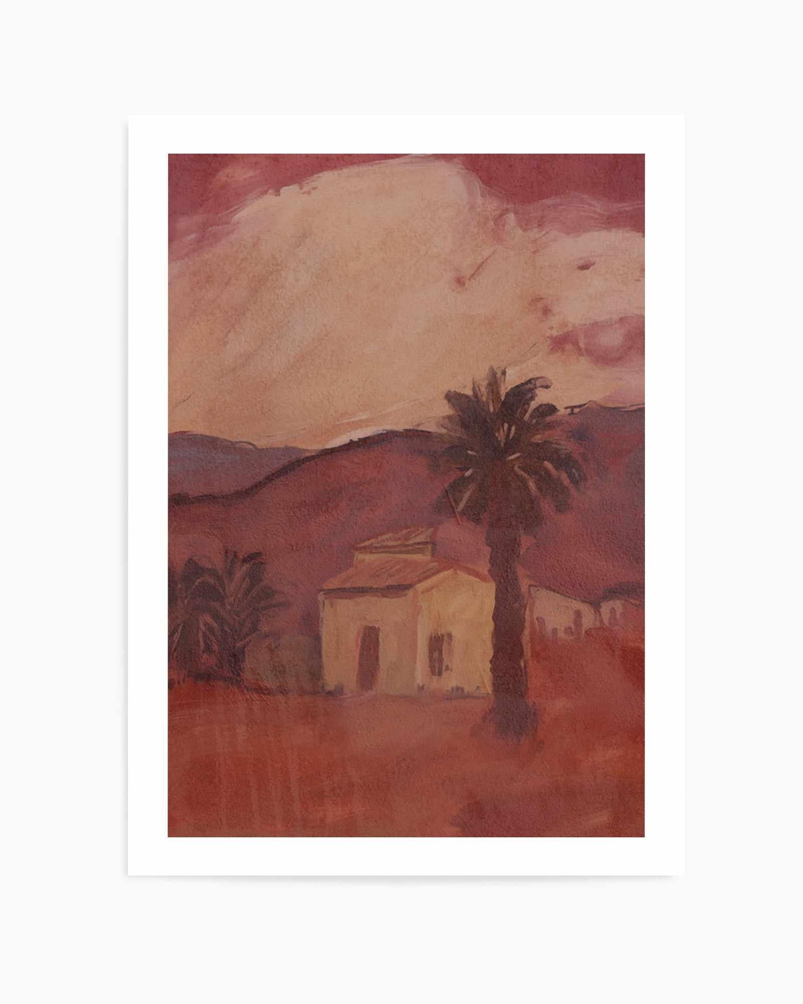 Casita Palmera I | Art Print from Olive et Oriel where you can shop wallpaper and artworks online