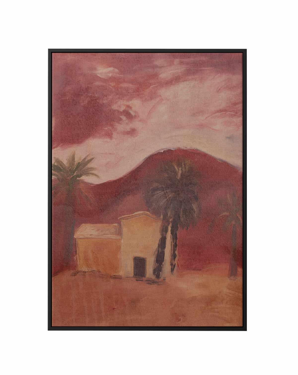 Casita Palmera II | Framed Canvas Art Print from Olive et Oriel where you can shop wallpaper and artworks online