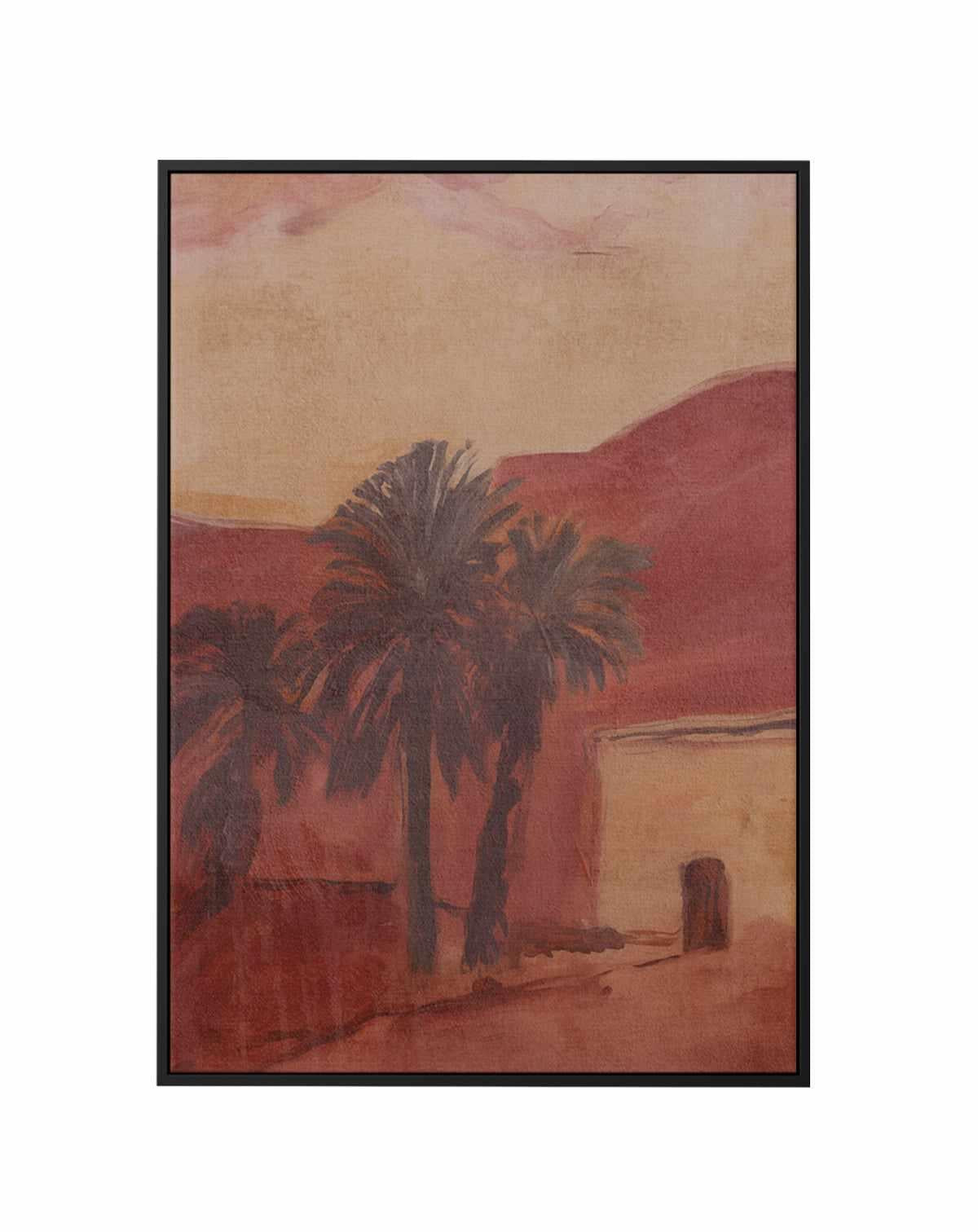 Casita Palmera III | Framed Canvas Art Print from Olive et Oriel where you can shop wallpaper and artworks online