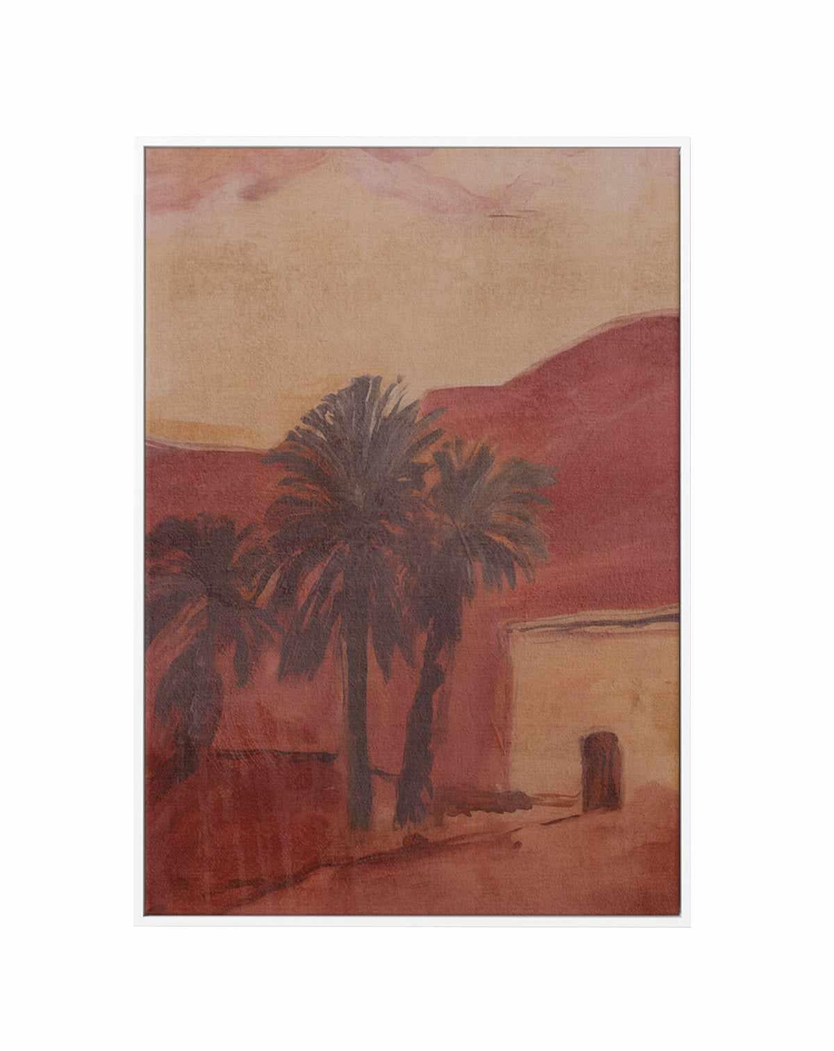 Casita Palmera III | Framed Canvas Art Print from Olive et Oriel where you can shop wallpaper and artworks online