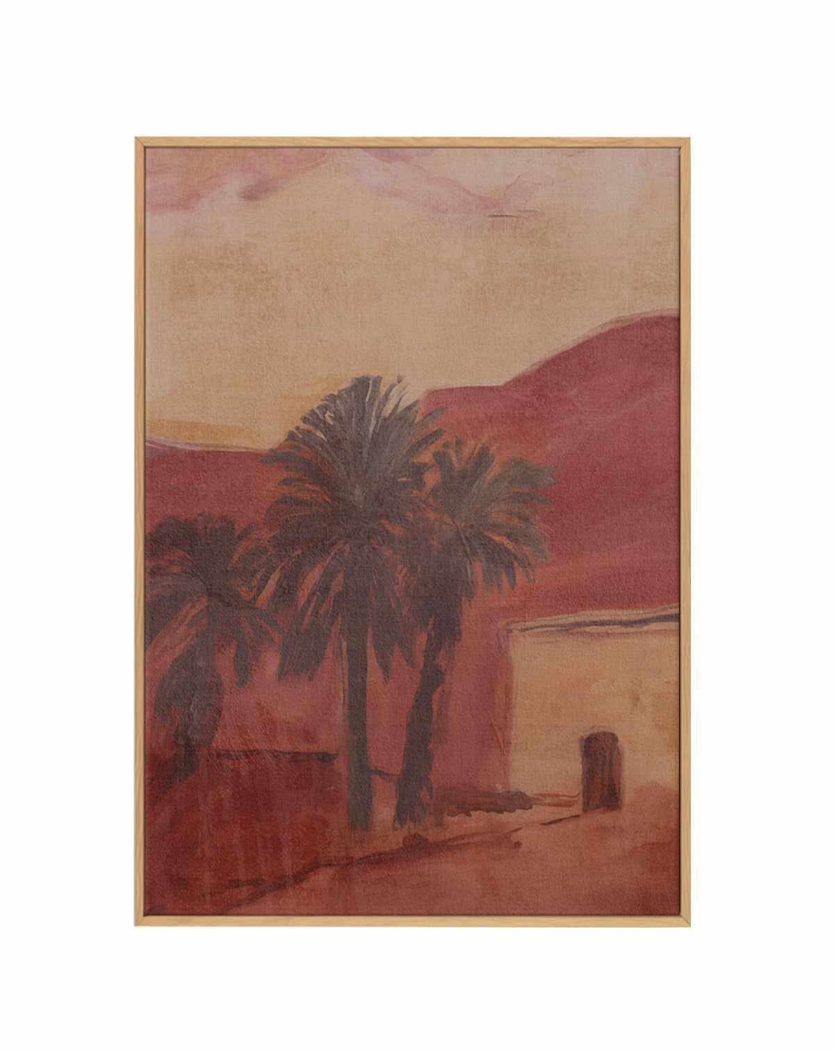 Casita Palmera III | Framed Canvas Art Print from Olive et Oriel where you can shop wallpaper and artworks online