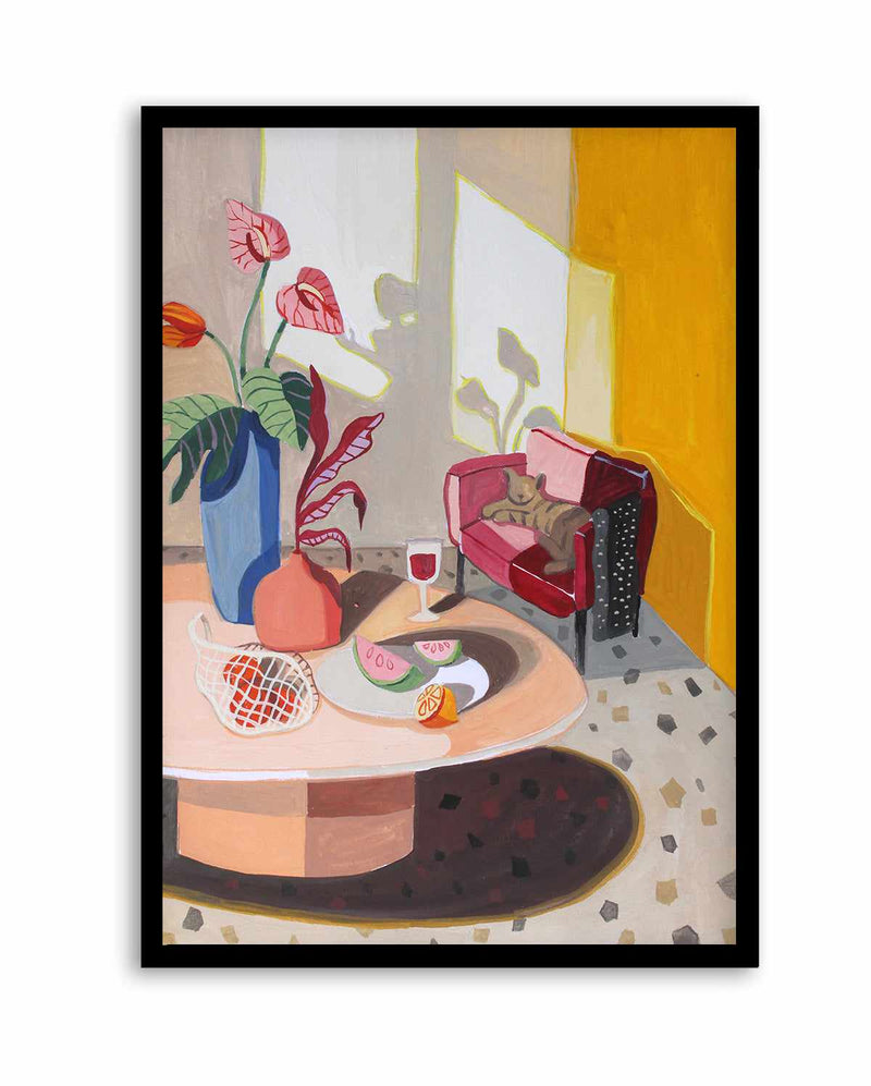 Cat In The Living Room by Arty Guava | Art Print