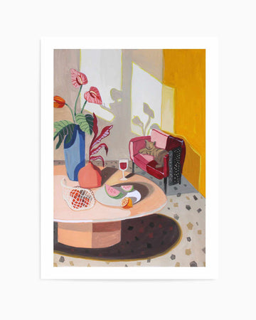 Cat In The Living Room by Arty Guava | Art Print from Olive et Oriel where you can shop wallpaper and artworks online