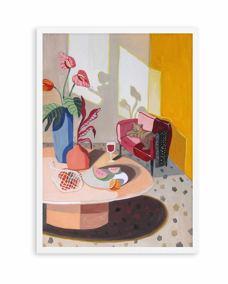 Cat In The Living Room by Arty Guava | Art Print
