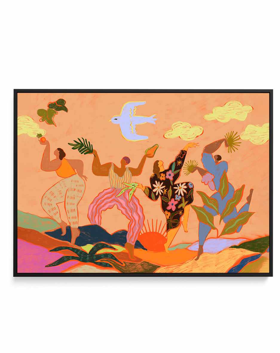 Celebration by Arty Guava | Framed Canvas Art Print