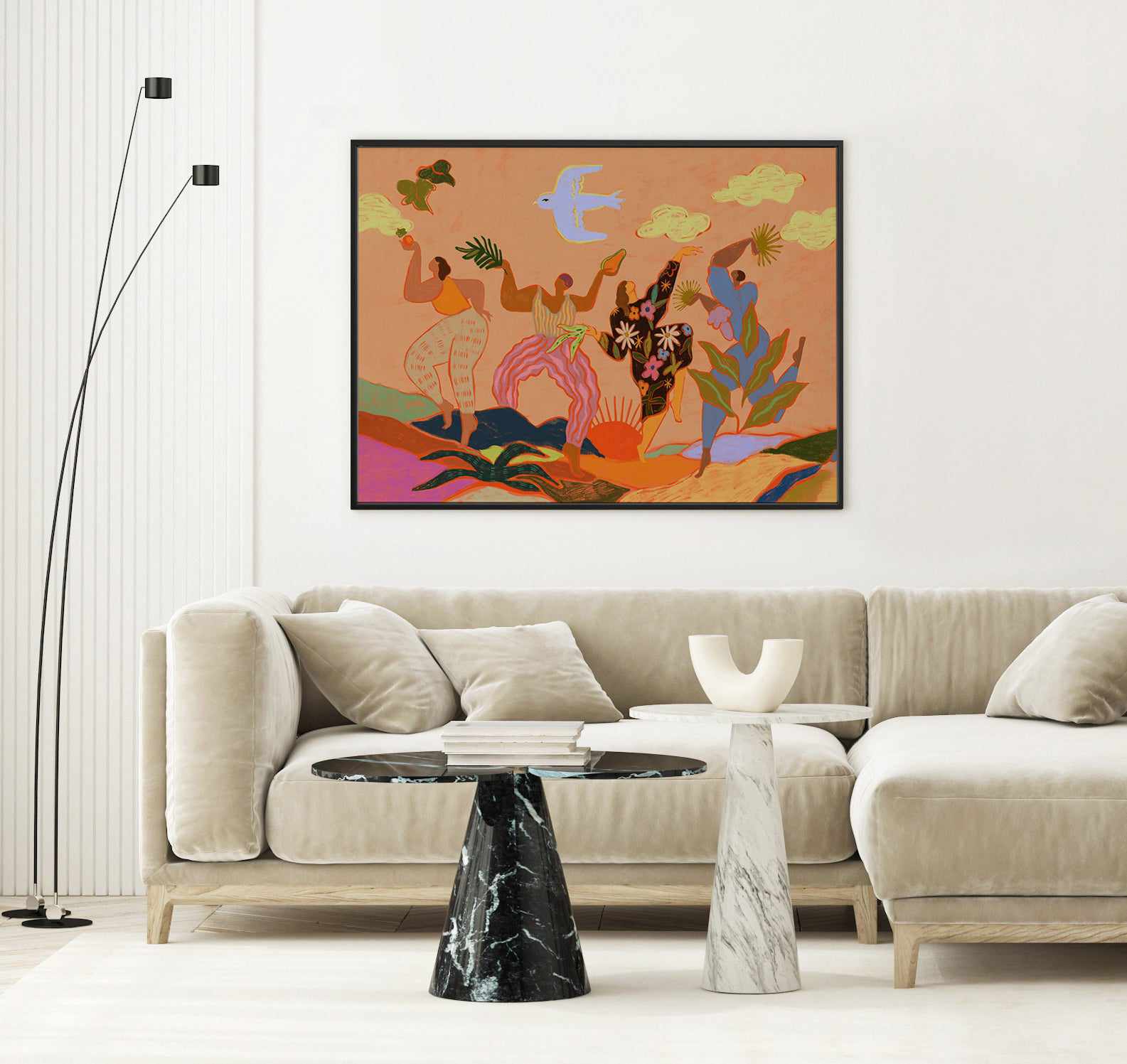 Celebration by Arty Guava | Framed Canvas Art Print