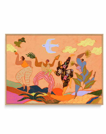 Celebration by Arty Guava | Framed Canvas Art Print from Olive et Oriel where you can shop wallpaper and artworks online
