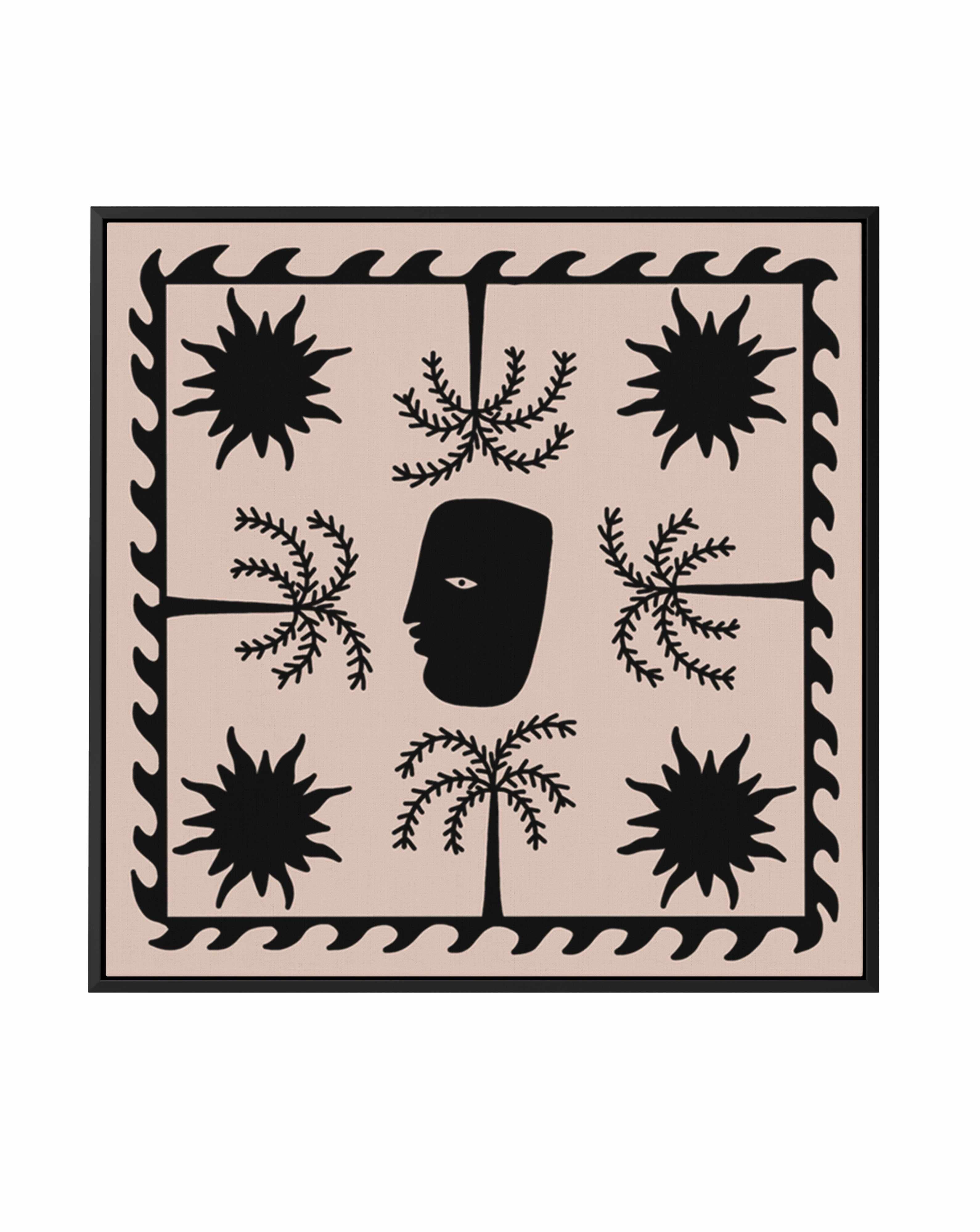 Celestial 2 by Shatha Al Dafai | Framed Canvas Art Print from Olive et Oriel where you can shop wallpaper and artworks online