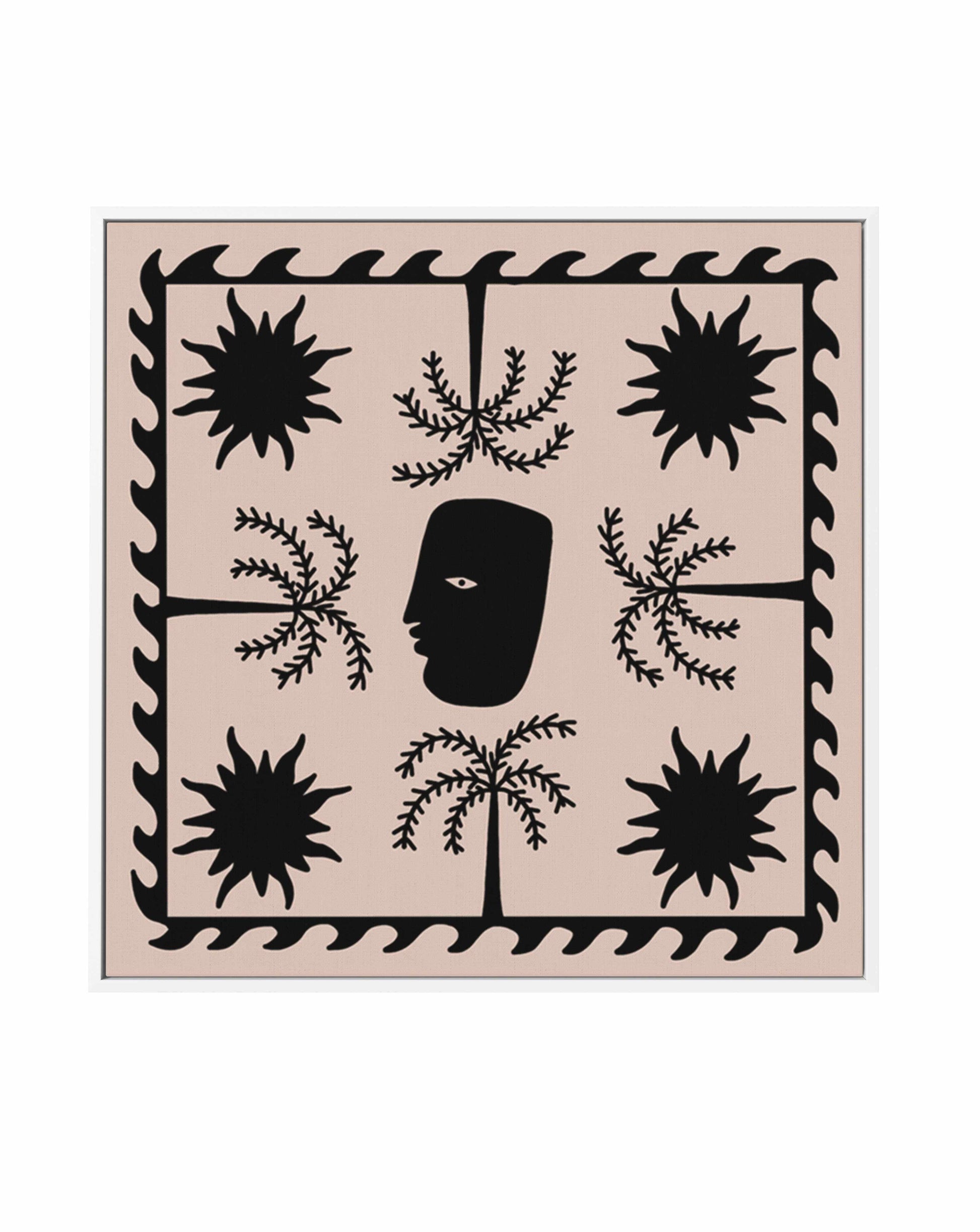 Celestial 2 by Shatha Al Dafai | Framed Canvas Art Print from Olive et Oriel where you can shop wallpaper and artworks online