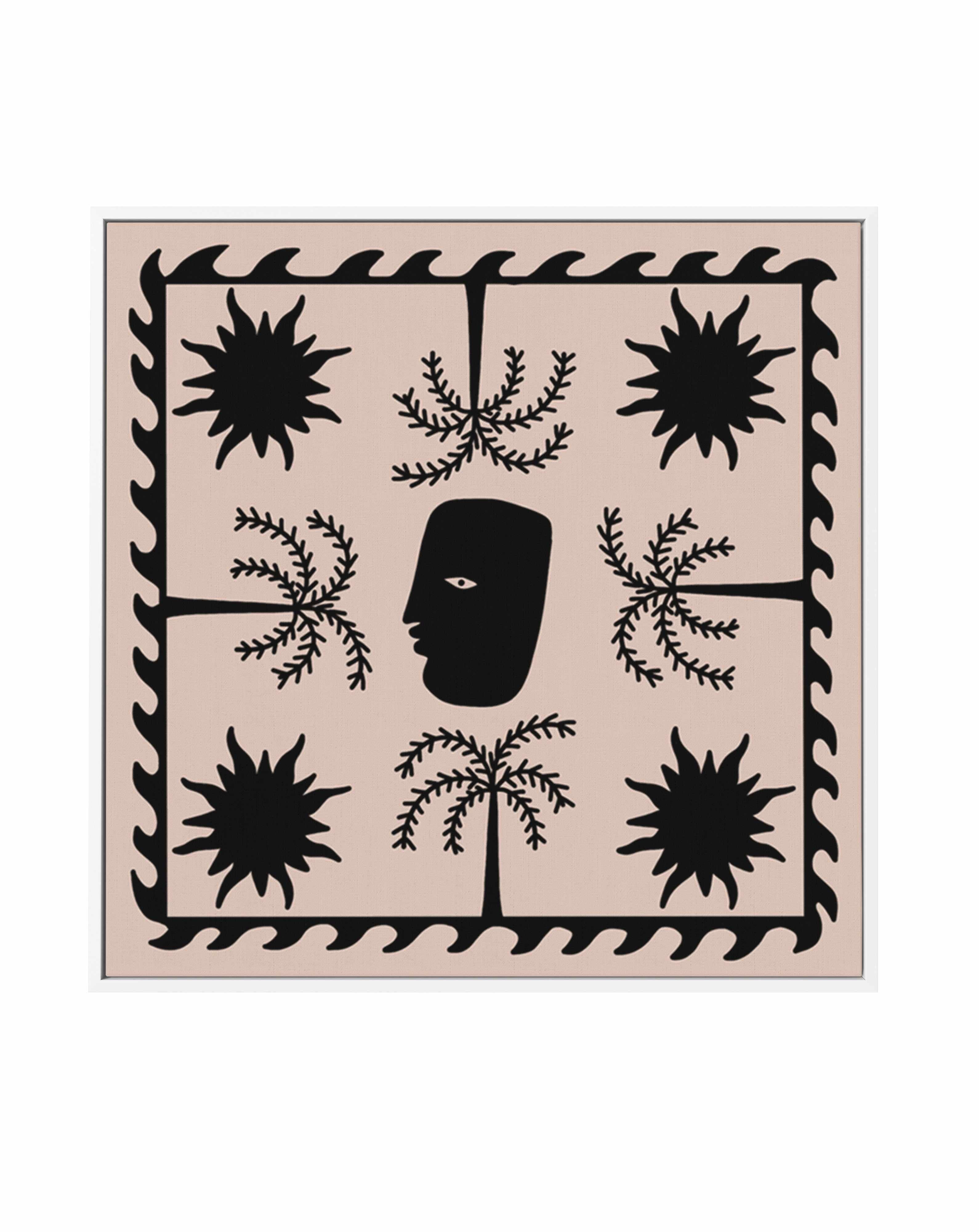 Celestial 2 by Shatha Al Dafai | Framed Canvas Art Print from Olive et Oriel where you can shop wallpaper and artworks online