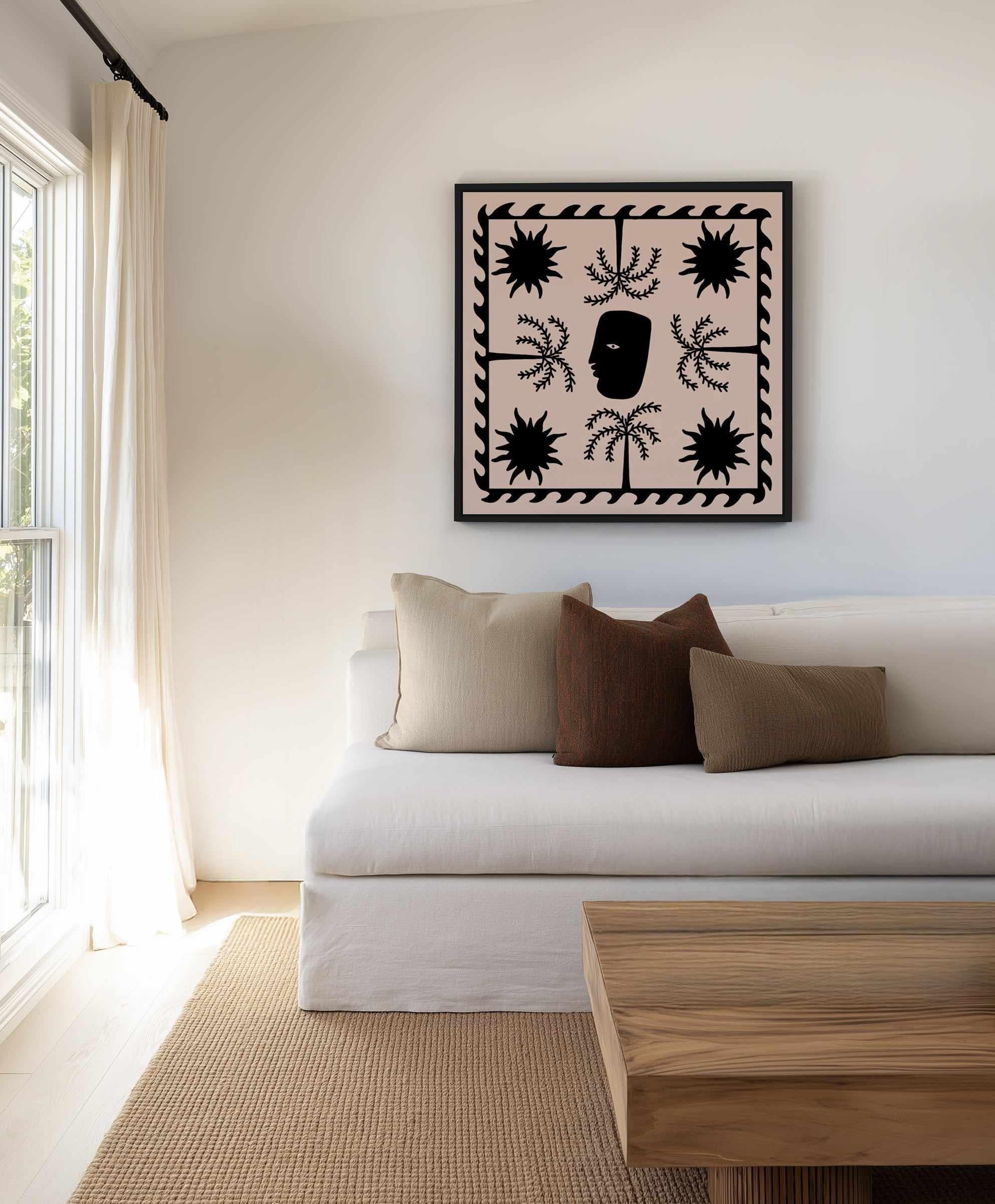 Celestial 2 by Shatha Al Dafai | Framed Canvas Art Print from Olive et Oriel where you can shop wallpaper and artworks online