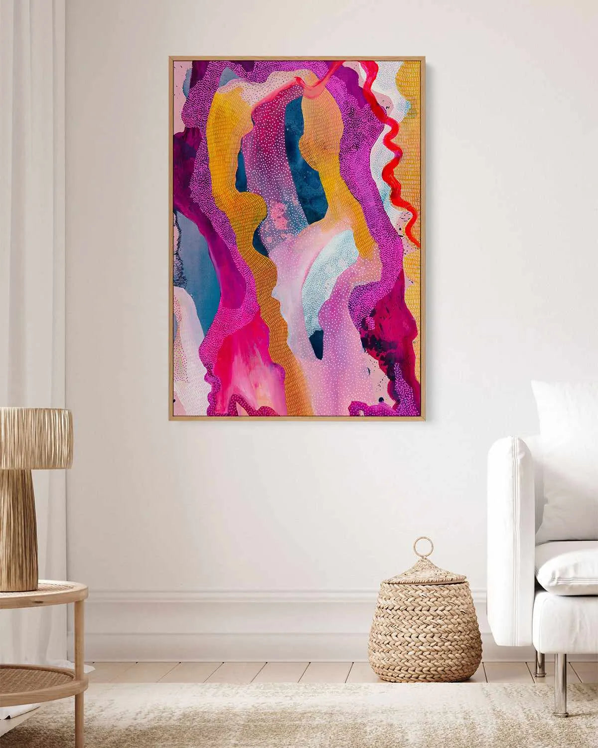 Celestial Glow II by Laura Oczós | Framed Canvas Art Print from Olive et Oriel where you can shop wallpaper and artworks online