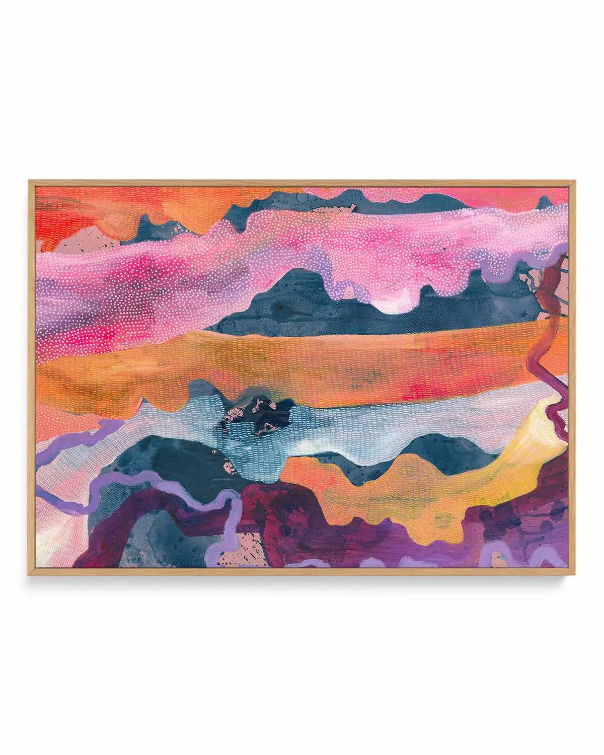 Celestial Glow III by Laura Oczós | Framed Canvas Art Print from Olive et Oriel where you can shop wallpaper and artworks online