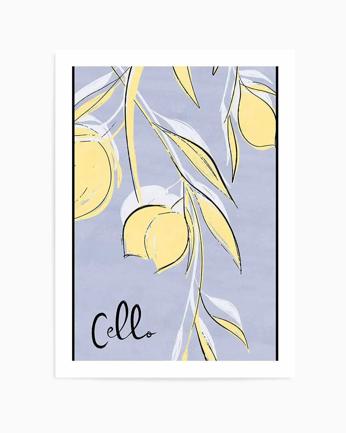 Cello Art Print from Olive et Oriel where you can shop wallpaper and artworks online