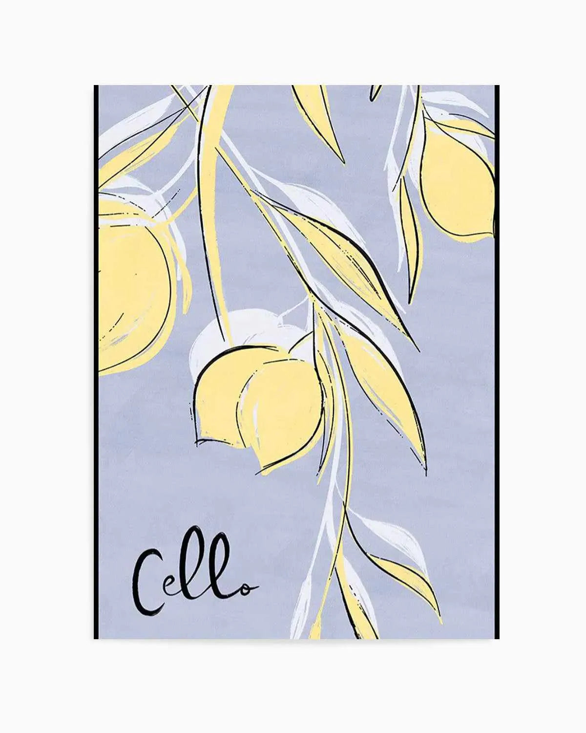 Cello Art Print from Olive et Oriel where you can shop wallpaper and artworks online