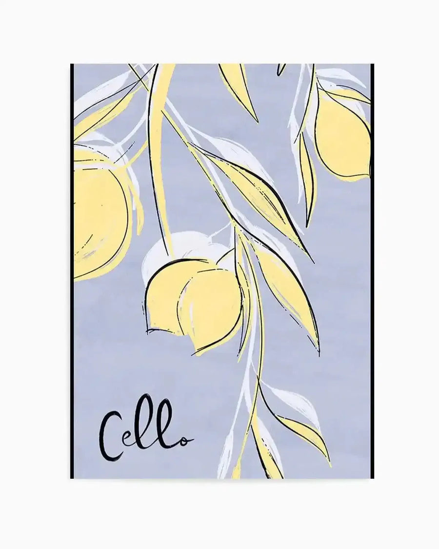 Cello Art Print from Olive et Oriel where you can shop wallpaper and artworks online
