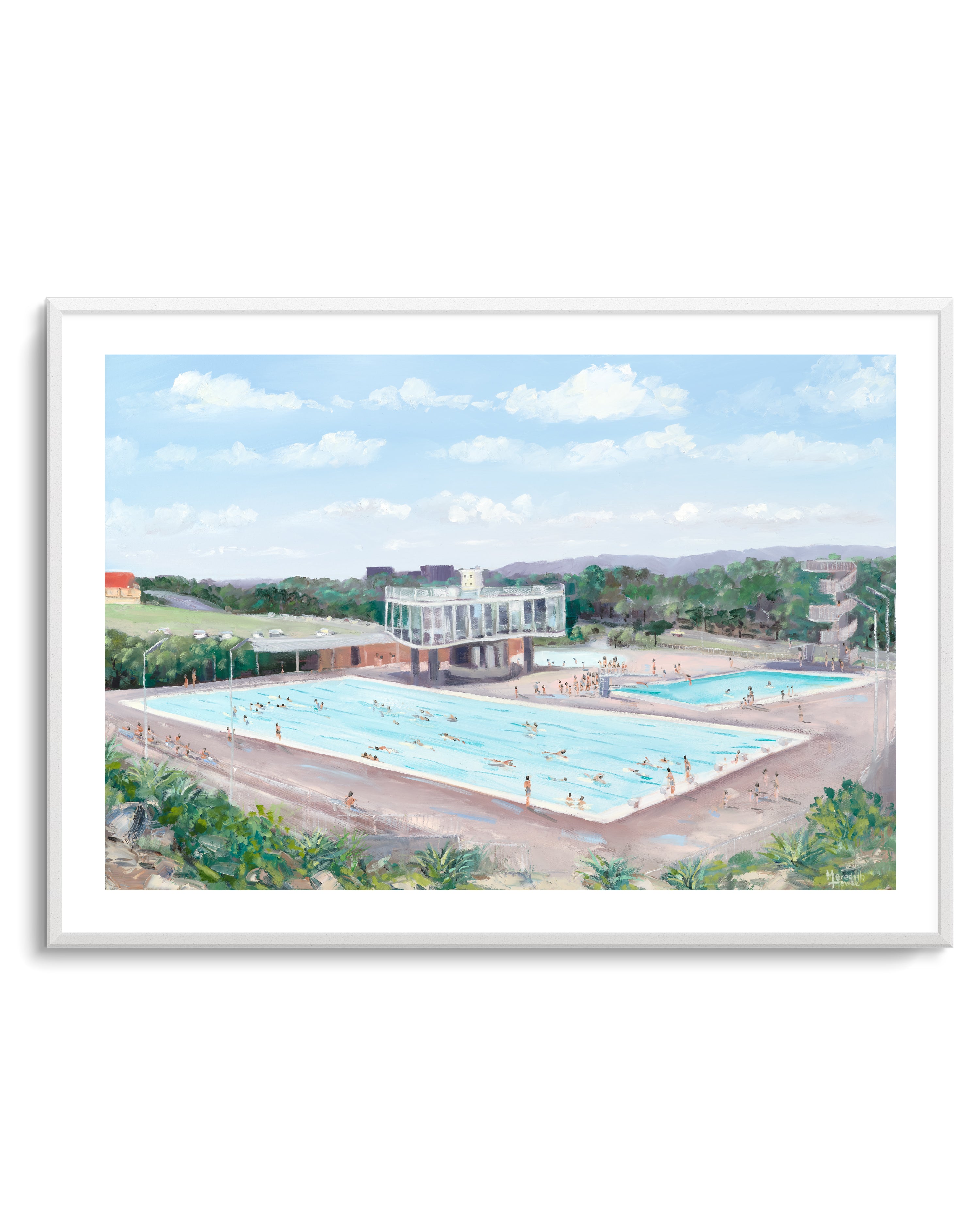 Centenary Pool Vintage by Meredith Howse | Art Print