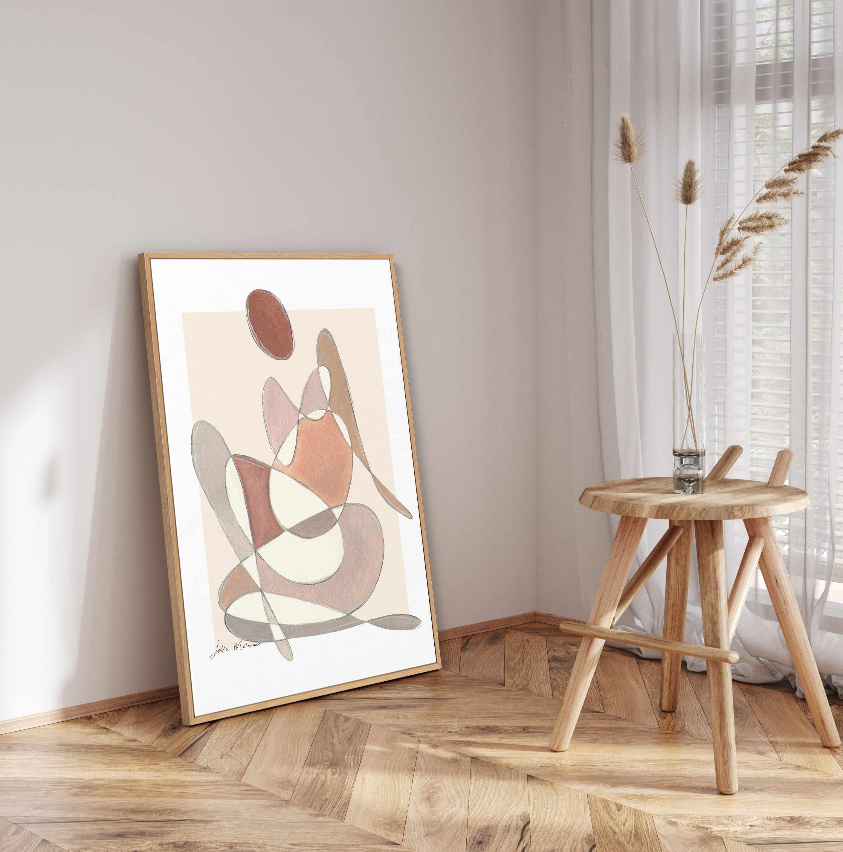 Centered by Sella Molenaar | Framed Canvas Art Print