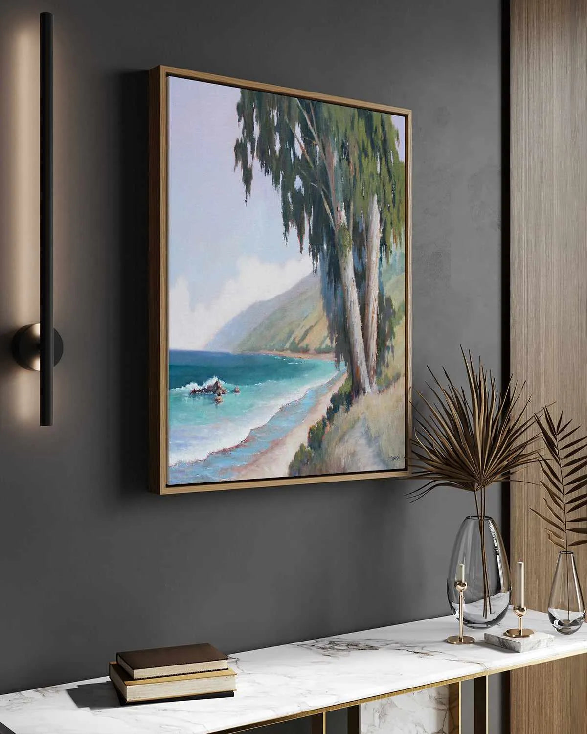 Central California Coast by Ed Penniman | Framed Canvas Art Print from Olive et Oriel where you can shop wallpaper and artworks online