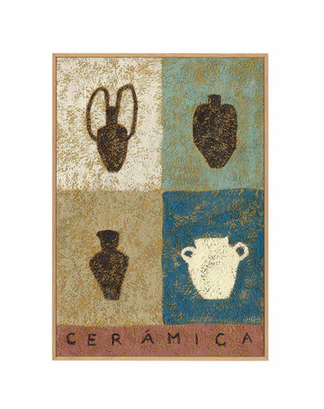 Cerámica by Julie Celina | Framed Canvas Art Print from Olive et Oriel where you can shop wallpaper and artworks online