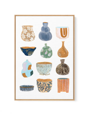 Ceramics by Laura Page | Framed Canvas Wall Art