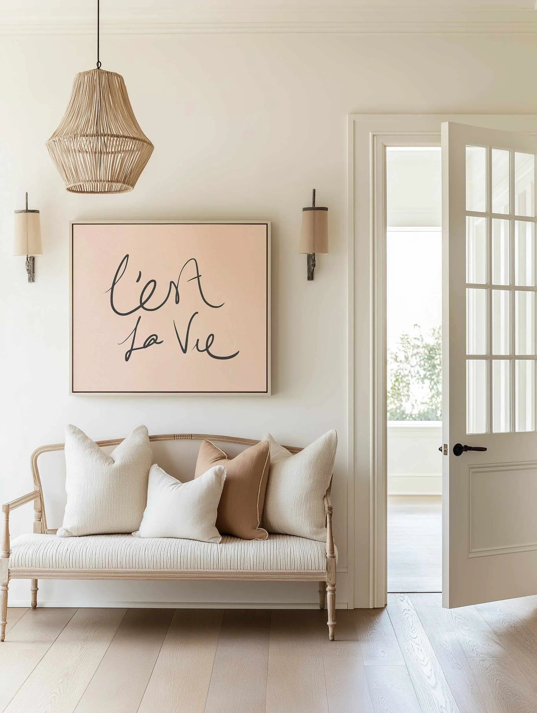 C'est La Vie 2.0 | Framed Canvas from Olive et Oriel where you can shop wallpaper and artworks online