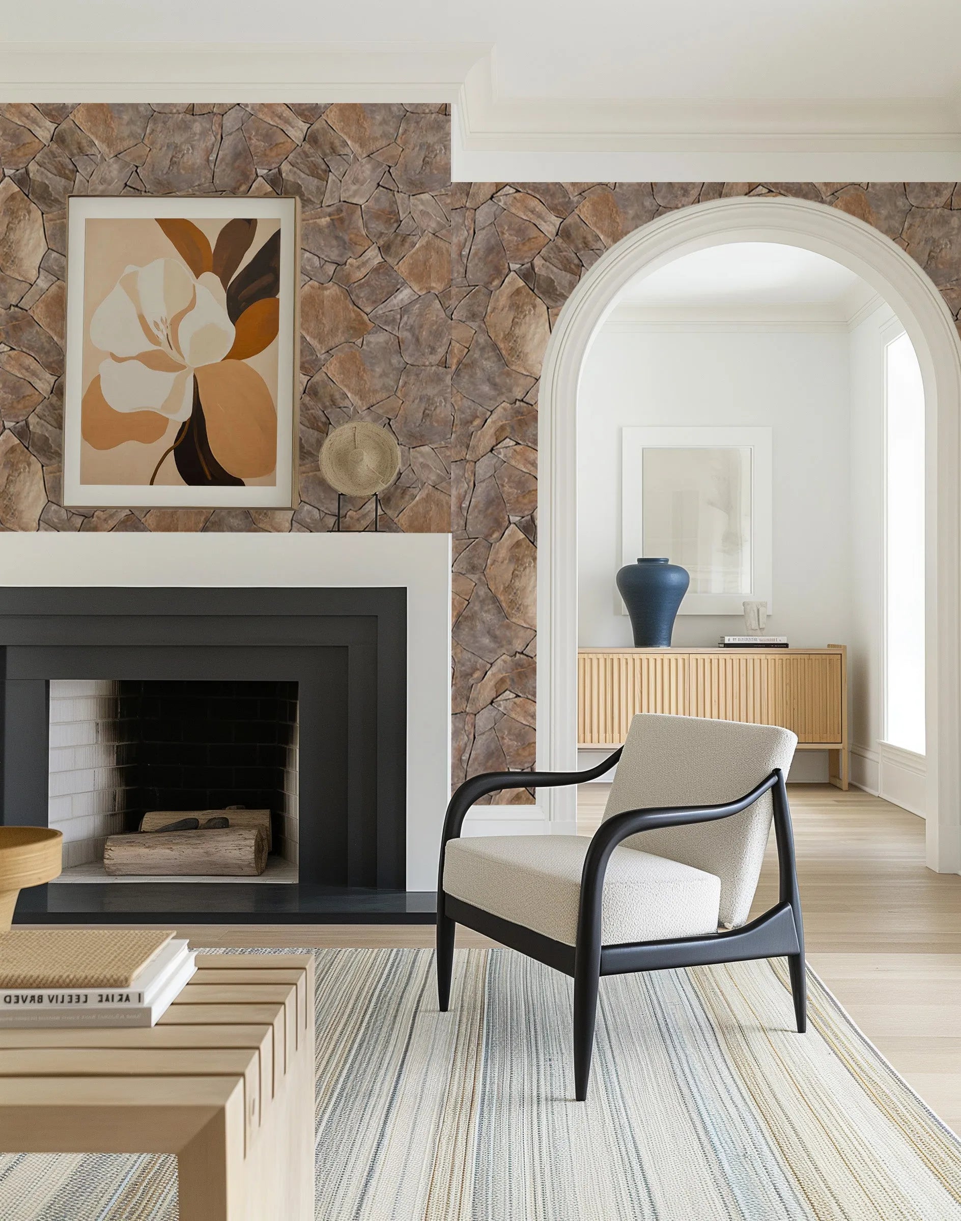 Chalet Wallpaper from Olive et Oriel where you can shop wallpaper and artworks online