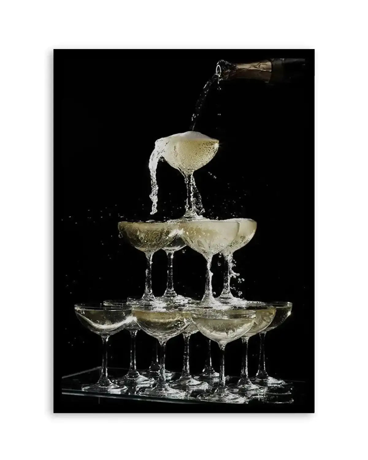 Champagne Fountain Art Print from Olive et Oriel where you can shop wallpaper and artworks online