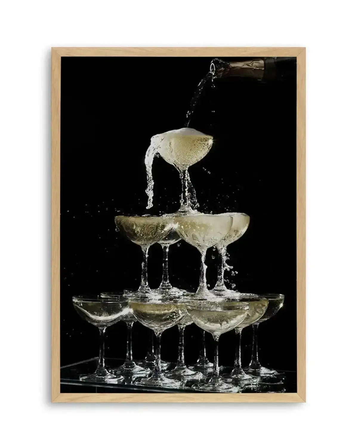 Champagne Fountain Art Print from Olive et Oriel where you can shop wallpaper and artworks online