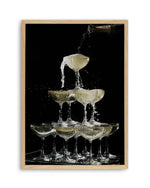 Champagne Fountain Art Print