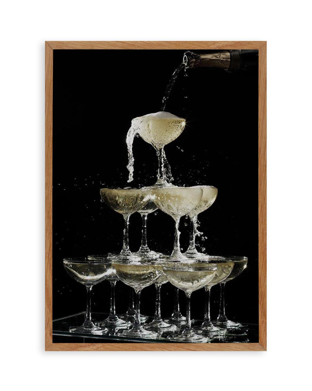 Champagne Fountain Art Print