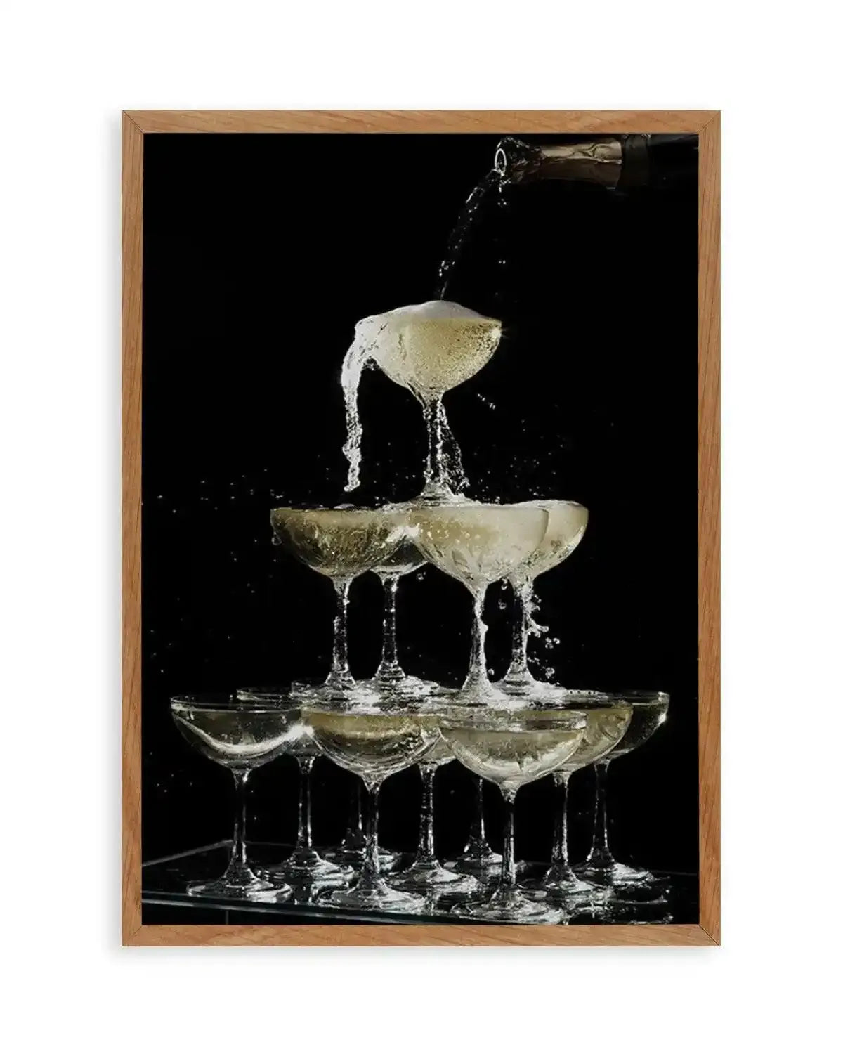 Champagne Fountain Art Print from Olive et Oriel where you can shop wallpaper and artworks online