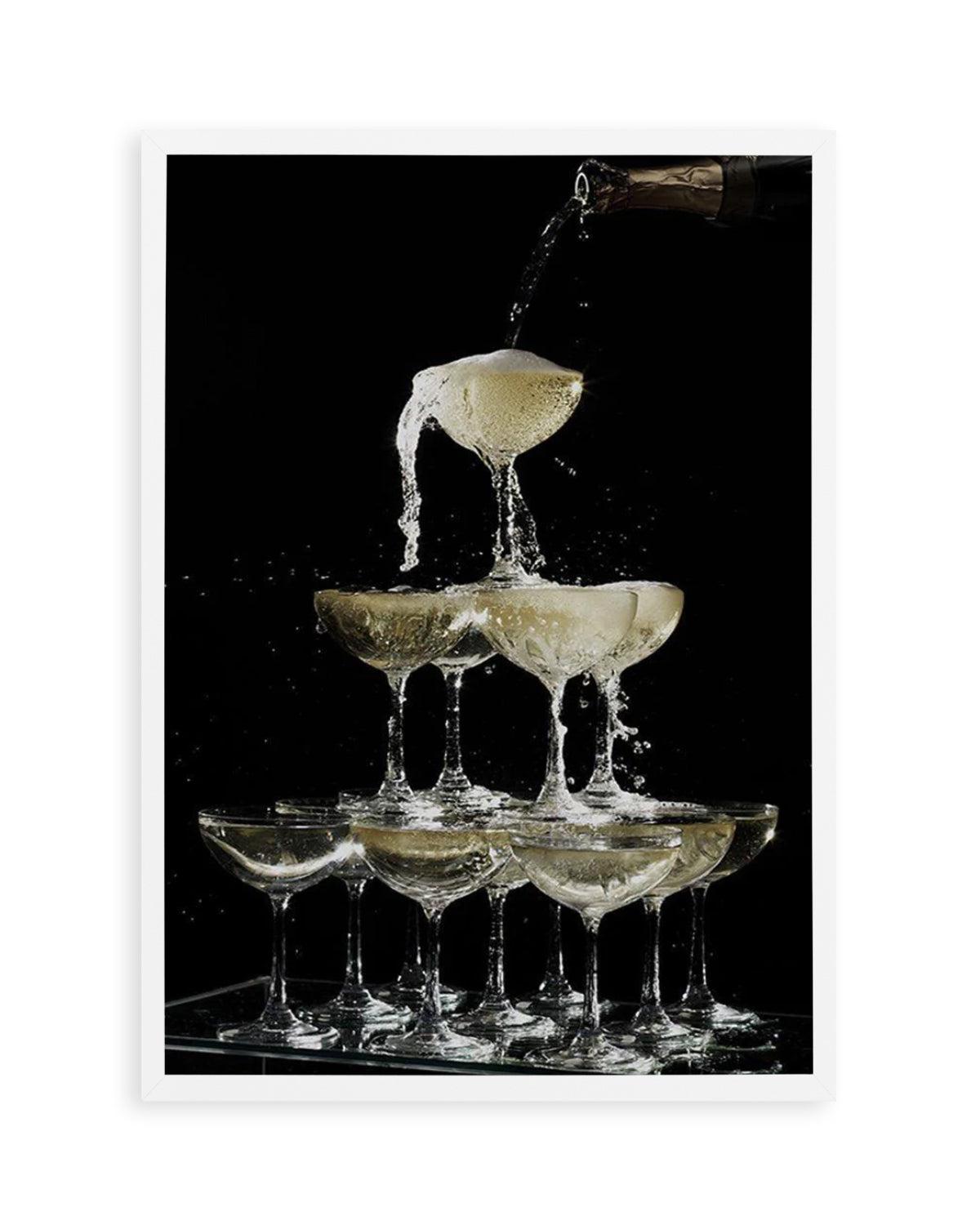 Champagne Fountain Art Print