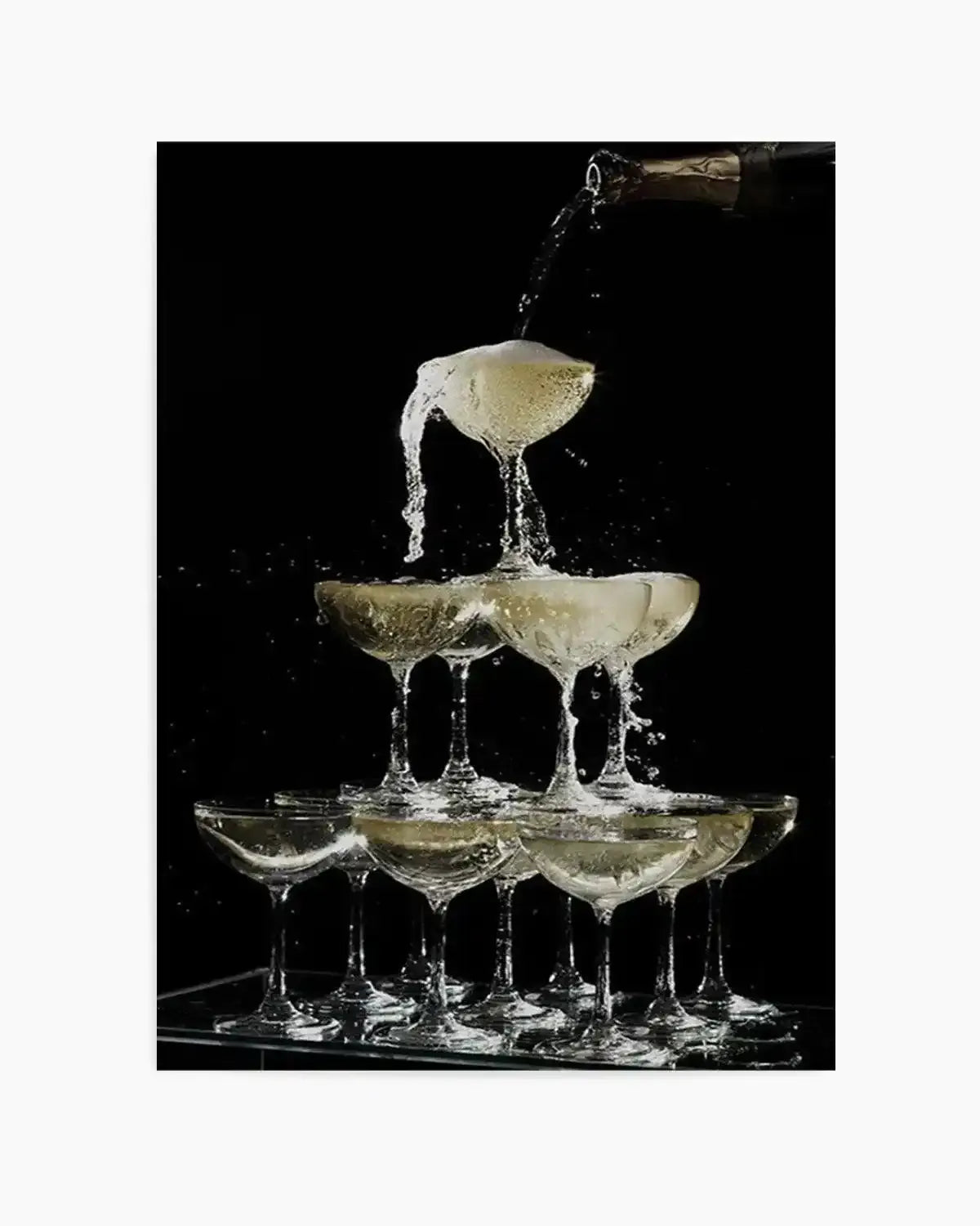 Champagne Fountain Art Print from Olive et Oriel where you can shop wallpaper and artworks online